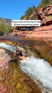 people will say that Slide Rock is too “touristy” and crowded but imo these unique, natural water slides are worth a visit 💯 rated as one of America’s top 10 best swimming holes, this beautiful park offers natural water slides, cliff jumping, and is fun for the whole family. Slide Rock State Park charges an entrance fee of $20 per vehicle on weekdays and $30 on weekends. from the parking lot, it is around a 5-10 minute walk to reach the water area. be cautious as some spots are slippery and it’