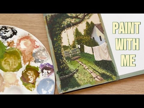 Easy Gouache Painting Tutorial for Beginners | Paint With Me