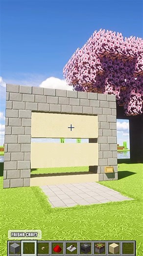 3x3 Hipster Door Tutorial! #shorts #minecraft