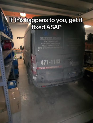 If you’ve ever driven one of these high top vans, you’ve probably backed into something with it 😅 #autorepair #mechanic #carrepair #fordtrucks