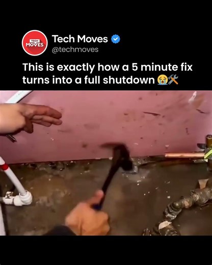 Five minutes of “quick fix” ⚠️One tiny tweak later… full shutdown activated. 💀