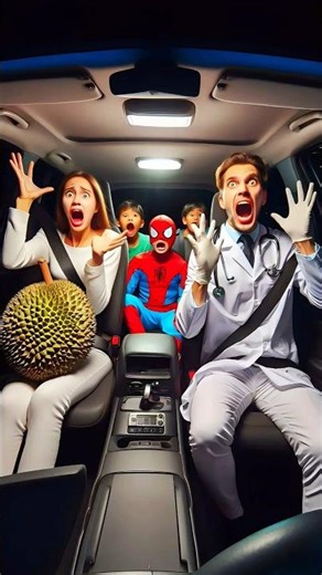 Spiderman is Riding in a Car with His Family Evolution #marvel #avengers #spiderman