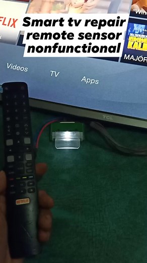 7.3K views · 74 reactions | Remote sensor nonfunctional tcl smart tv done repair #tvrepairing #SmartTvRepair #tvtech #technician #tvparts #SmartTV #electronics #tech #TVBacklight #fbreels | Emmanuel Flores | Facebook