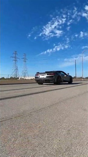 C8Z06 has a crazy launch control. #automobile #motorsport #corvette