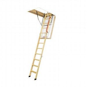 22.5" x 54" up to 10'1" Thermo Wood Attic Ladder - Fakro