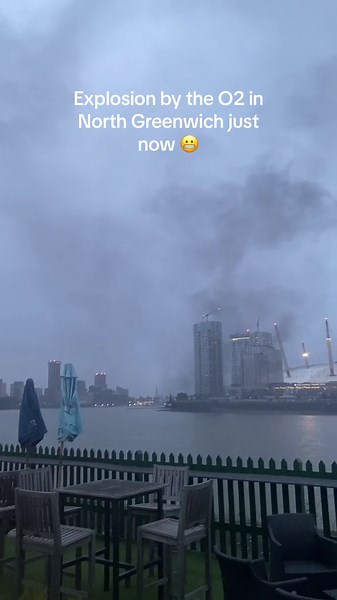 Major Explosion by the O2 in London