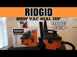 RIDGID Shop Vac 4 Gal 5 HP Full size PERFORMANCE thats COMPACT CARRY ANYWHERE