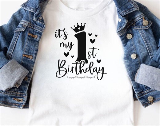 1st Birthday SVG PNG, Baby 1st Birthday Outfit Svg, First Birthday Shirt Svg, 1st Birthday Cricut Cut File, 1st Birthday Svg Party Decor - Etsy