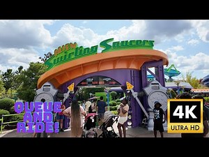Alien Swirling Saucers at Disney’s Hollywood Studios | 4K Ride Experience 🚀