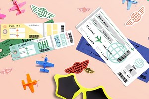 Freebie: Printable Pretend Play Plane Tickets