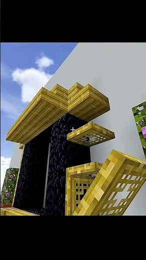 Bamboo Nether Portal 🐼🎍 #minecraft