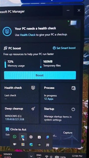 PC Performance Boost using PC Manager #filecleaner #freeupspace
