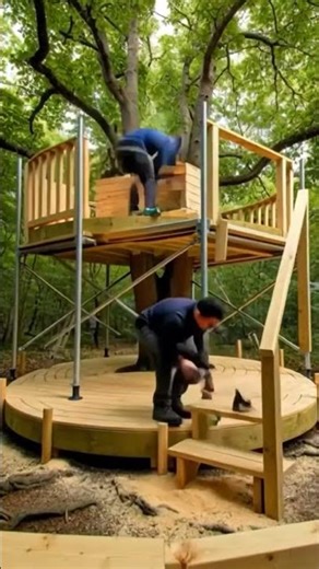 Treehouse Construction in 30 seconds 🔥