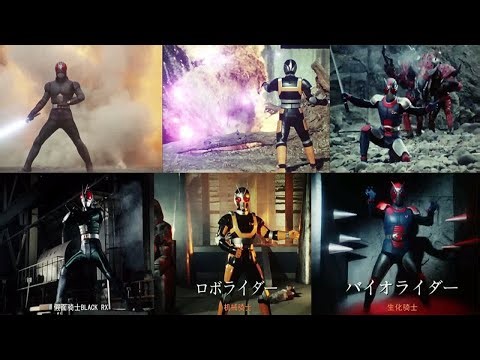 【噜噜】第一位拥有三个形态的假面骑士 假面骑士BLACK RX三个形态初次变身+必杀画面剪辑