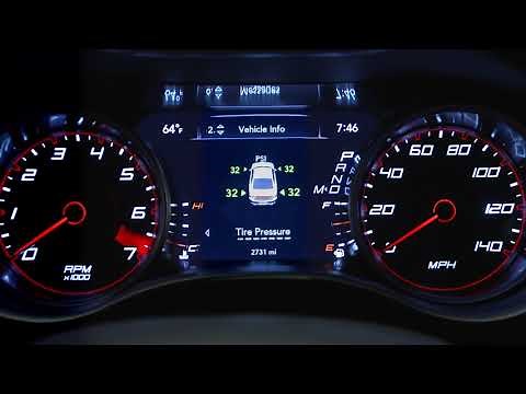 Instrument Cluster Display-Digital dashboard on the car instrument panel of 2018 Dodge Charger