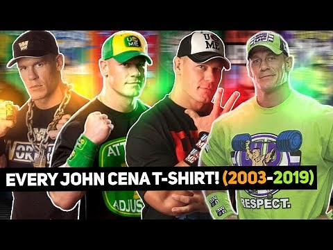 Every John Cena T-Shirt (2003-2019)