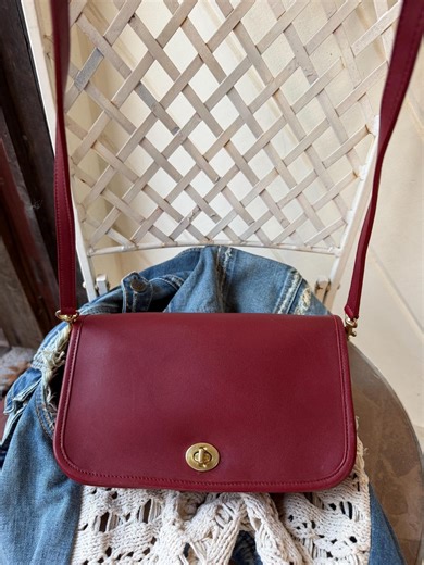 Coach Leather Red Pocket Purse / Bag 9975 - Etsy