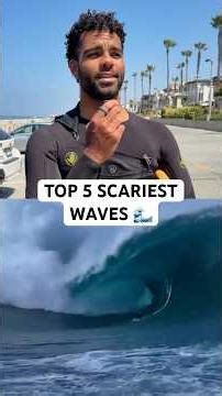 5 of the scariest waves on earth 🔺🌊 which wave do you think is scariest?