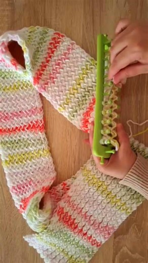 #fblifestyle Knitting loom for beginners step by step #knitting #crochet #scarf #knitting_loom_eljammari | Ouabd Zaina