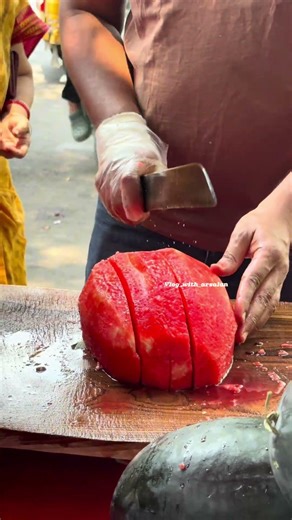 OMG 😱Amazing Watermelon cutting asmr Trick in Hyderabad #watermilon #cuttingskills #cuttingfruit