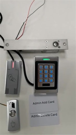Metal access control machine waterproof keyboard card reader standalone access controller.support card password #accesscontrol #controller #security #magneticlock