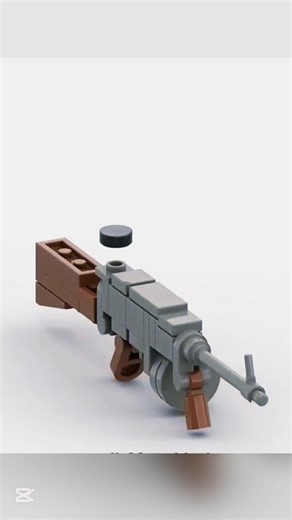 Building a Micro LEGO Machine Gun! 🤯🔫 #shorts #lego #mofiimouse