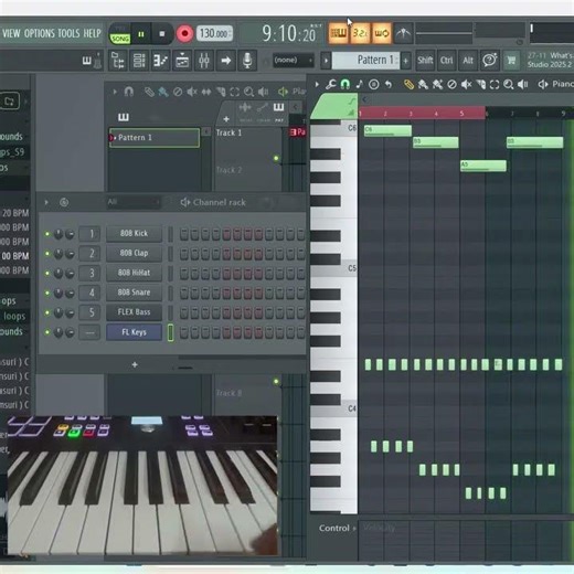 Recording a simple melody in fl studio #flstudio #learnpiano #midikeyboard #pianomusic
