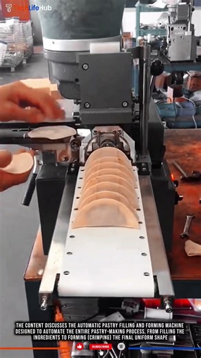 Innovation Automatic Pastry Machine: Fast, Uniform, Hygienic Filling & Forming #tech