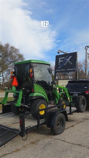 🚜✨ John Deere 1025R! ✨😎 Check out this John Deere 1025R with a Mouse Cab after our professional ceramic tint installation! We applied a complete ceramic tint package for comfort and performance: 🔹 Sides & Rear: 35% Ceramic 🔹 Windshield: 55% Ceramic The tint keeps the cab cooler, reduces glare, and adds a smooth, clean look — perfect for long days in the field. 🌾💪 We don’t just tint cars, SUVs, and trucks! We also tint: 🚜 Farm Equipment 🚛 Freightliners / Semi Trucks 🏕 Campers & RVs ⛵ Mar