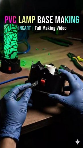 DIY PVC Lamp Base Making | Step-by-Step Tutorial