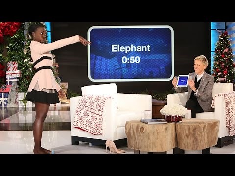 Lupita Nyong'o Plays 'Heads Up!' with Ellen