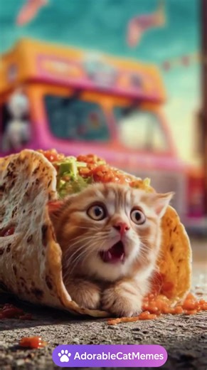 Kitty Stuck in Burrito – Cutest Wrap Ever!