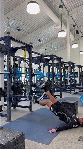 Hamstring tantrums-sprint preparation exercise.