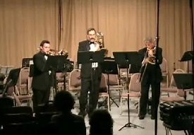 Super Mario theme on three trombones