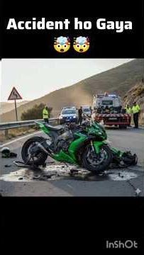 ACCIDENT HOGAYA 🤯🤯 I CRASHED MY NEW ZX10R 😔 #youtube #SHORT