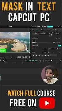 How to Use Mask Text in Capcut PC