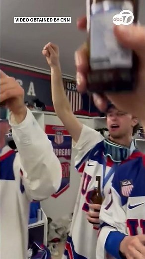 FBI Director Kash Patel joins US men's hockey team locker room celebration at Olympics