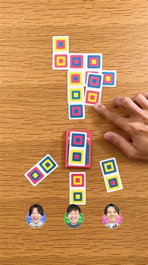 どこに重ねる⁉️置き方１つで未来が変わる戦略ゲーム【SQUARE・4】 #shorts
