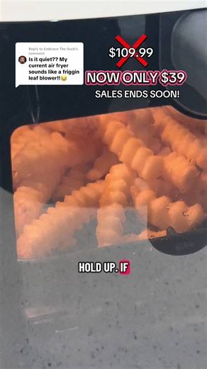 Replying to @Embrace The Suck Def does not sound like a leaf blower broah! 😂😂😂 Air Fryer 6 Quart Capacity with Window Square Air Fryer 12-in-1 Air Fry, Roast, Reheat, Dehydrate, Bake, Steam with 400F. 6.34QT Large Capacity: Air Fryer boasts a generous 6.34 quart capacity, perfect for cooking large meals or multiple servings at once. Its square basket design maximizes cooking space, offering more room to fry your favorite foods or prepare meals for family and friends. Convenient Viewing Window