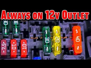 How To Make Your 12v Outlet Stay On ~ No Tools Required