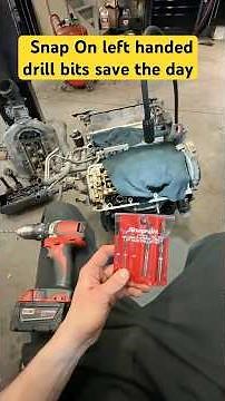Left handed drill bits for the win #pov #automobile #diy #snapon #milwaukee #learning #winner #fyp