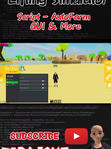 Lifting Simulator Scripts #roblox #robloxscript #liftingsimulator