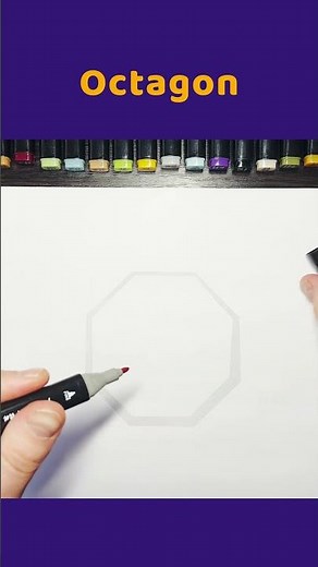 Octagon | Draw shapes, learn, numbers, draw, 1234, schooling | song 1-100