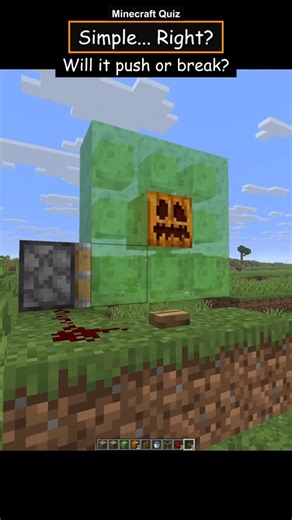 Can you guess Will a piston push a pumpkin?