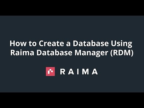How to Create a Database Using RaimaDB (Raima Database Manager (RDM))