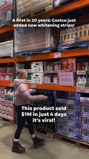 Costco shoppers: brace yourselves. The whitening strips everyone keeps talking about — the ones that dissolve instead of slipping — are now in store. They’re fast, gentle, and actually work. Find them in your nearest Costco before they disappear. 🛒✨ #viralbeauty #CostcoDeals #EnamelSafe #stockup | SNOW Teeth Whitening