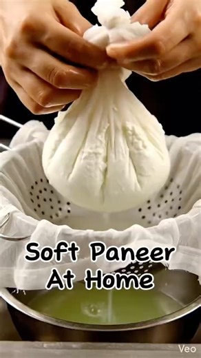 “Stop Buying Paneer! Make Fresh Paneer at Home 🧀”Indian Cheese from Milk in 5 Minutes | #ai cooking