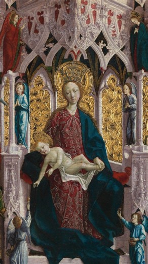 Evie Hatch on Instagram: "it’s almost not a colour at all (I forgot to say you also find it in some Netherlandish paintings from the same period) See: Marika Spring, Occurrences of the Purple Pigment Fluorite on Paintings in the National Gallery. National Gallery Technical Bulletin vol. 21 (2000) ☔️ Artworks: Michael Pacher, The Virgin and Child Enthroned with Angels and Saints (late 1470s to early 1480s). Oil and egg tempera on wood, National Gallery Ambrosius Benson, John Bourchier, 2nd Baron 