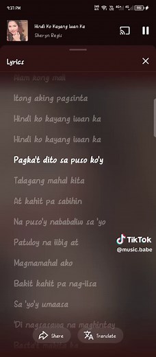 Hindi Ko Kayang Iwan Ka - Sheryn Regis Lyrics