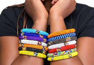 Masai Beaded Bangle Set: African Tribal Bracelet, Handmade in Kenya,maasai Jewellery,women Bangle - Etsy